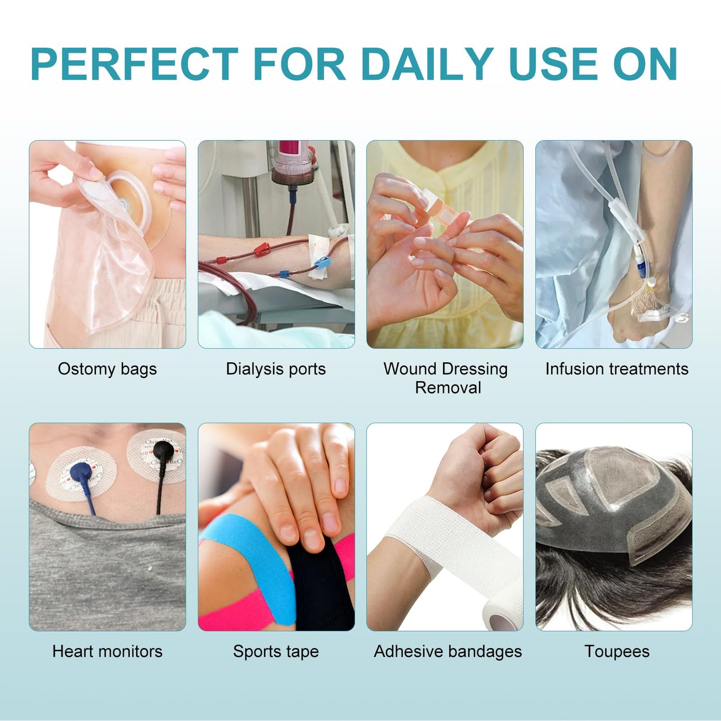 Adhesive Remover for Skin Spray Bandage & Surface & ostomy Supplies No Sting-Sensitive Skin-All Natural,30 ml Bottle