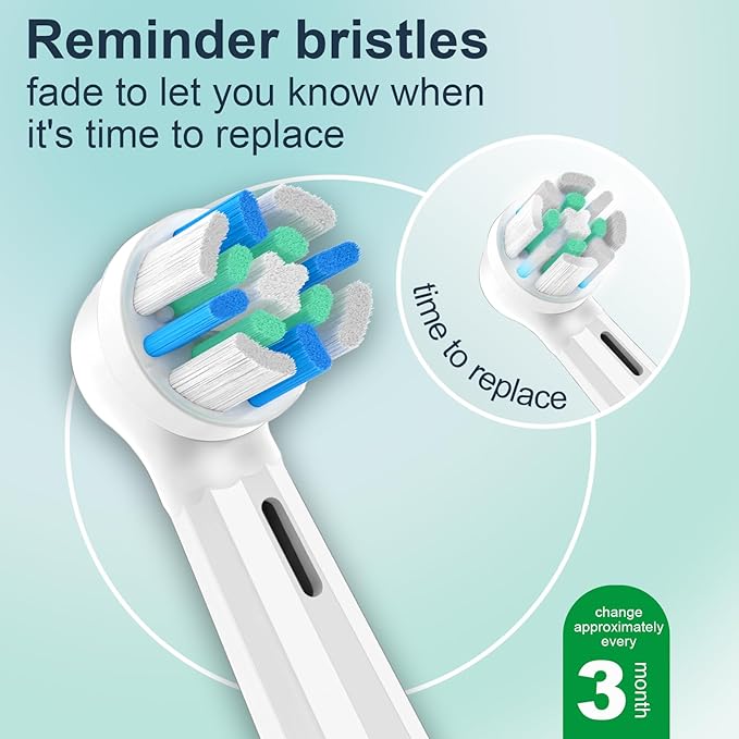 iO Replacement Heads Compatible with Oral B iO Electric Toothbrush,Round Brush Heads for Gentle Gum Care & Deep Cleaning,8PACK,White