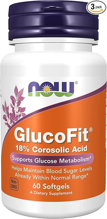 GlucoFit, 60 Sgels by Now Foods (Pack of 3)