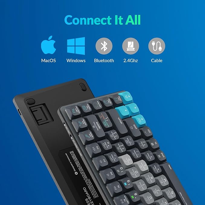 JCPAL Adobe Lightroom Keyboard • Dash Wireless Shortcut Keyboard for Mac and PC • Shortcut Hotkeys, Color-Coded Key Guide, Fully Customizable, Compact Low-Profile Design