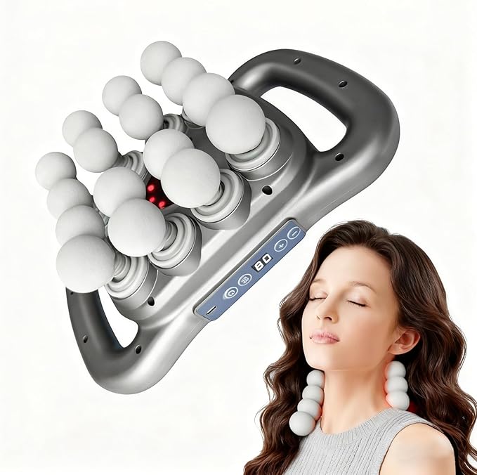 Technohom Massage Gun Deep Tissue – 16 Heads, 9 Speeds & 9 Modes, High Power Percussion Massager Gun for Full Body Relief,...