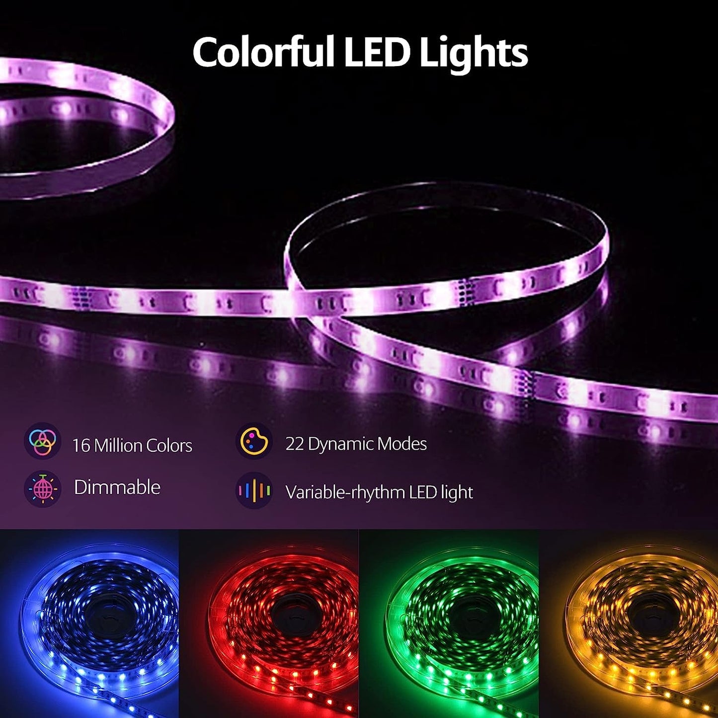 Rolightic 65.6Ft Led Boat Lights  12V App Rf Remote Control Pontoon Boat Lights  Ip66 Waterproof Rgb Marine Strip Lights  Boat Interior Light  Boat Deck Light For Bass Boat  Fishing Boat  Yacht