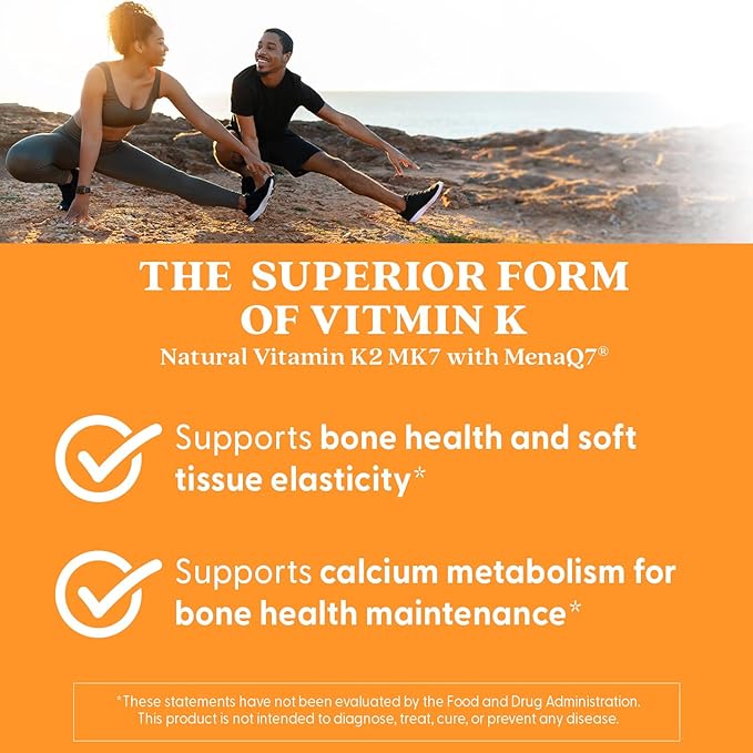 Doctor's Best Natural Vitamin K2 Mk-7 Capsule , Supports Bone Health & Soft Tissue Elasticity, 180 Ct
