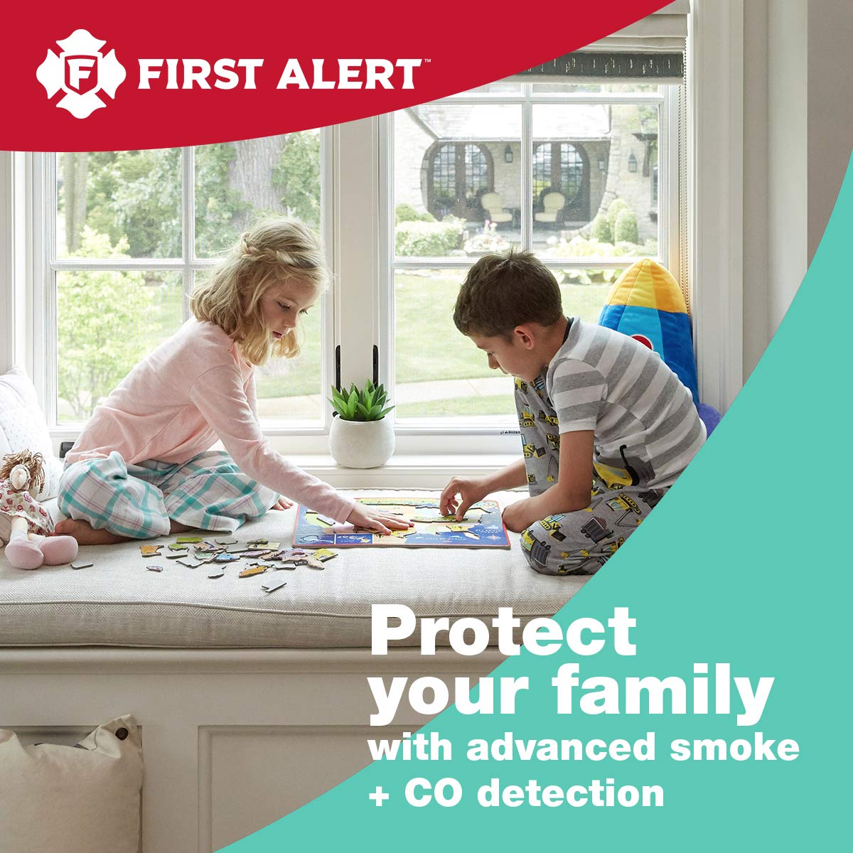 FIRST ALERT BRK SC7010B-3 Hardwired Smoke and Carbon Monoxide (CO) Detector with Battery Backup, 3-Pack