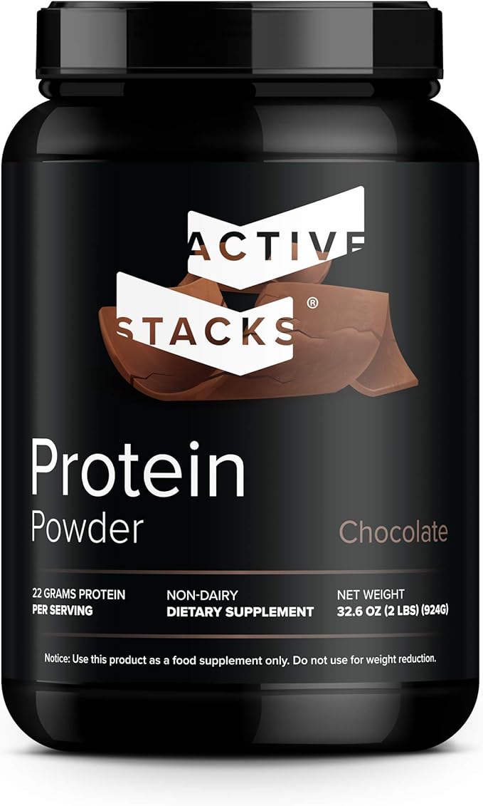 Active Stacks Beef Protein Isolate Powder, Chocolate - Dairy Free with Natural Collagen for Keto, Paleo, Bone Broth & Low ...