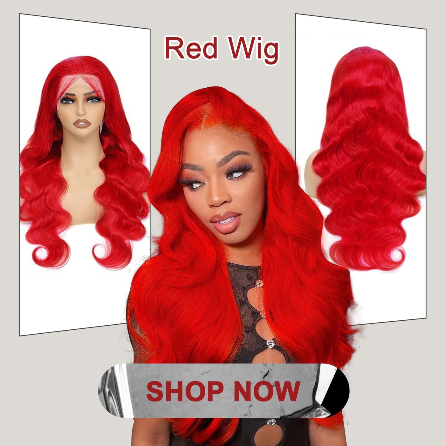 Shciyair 26 Inch Red Wig Human Hair 200 Density Body Wave Human Hair Wig Colored 13x4 Red HD Lace Front Wigs Human Hair Pre Pluc