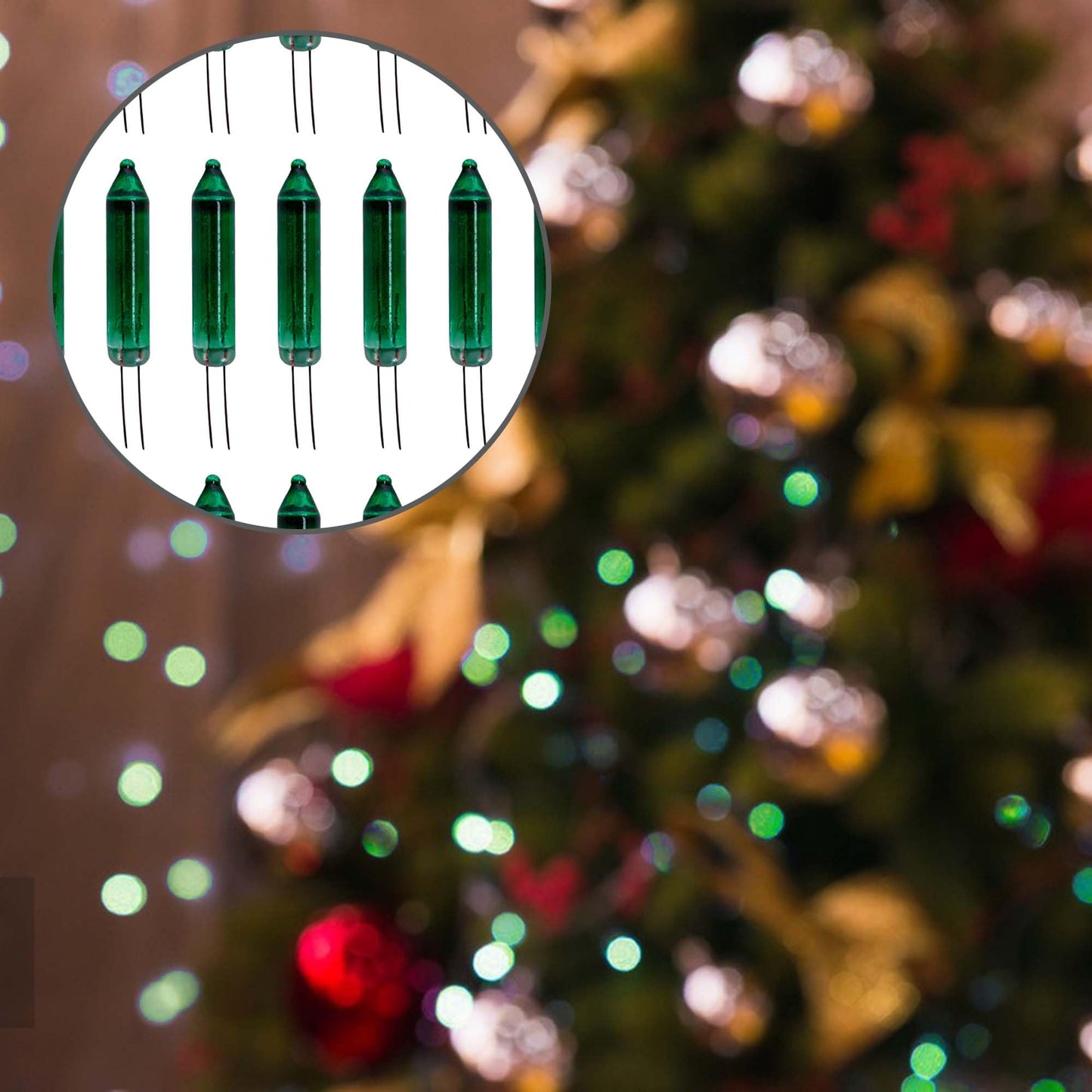 Ebaokuup 100 Pcs Mini Christmas Replacement Light Bulbs - 2.5 Volt Replacement Christmas Light - Tree Replacement Light Bulbs For Xmas Trees Decorative