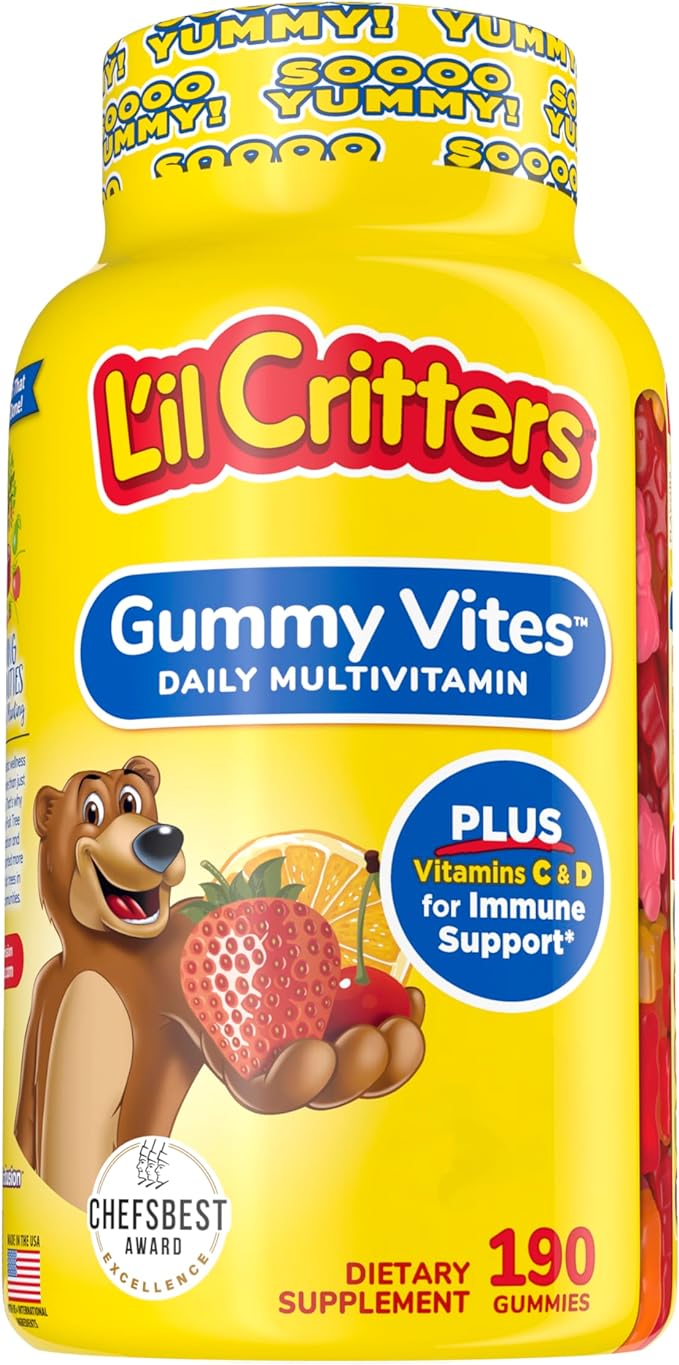 ZHOU Nutrition Elderberry Gummies & L'il Critters Gummy Multivitamin, 60 & 190 Gummies