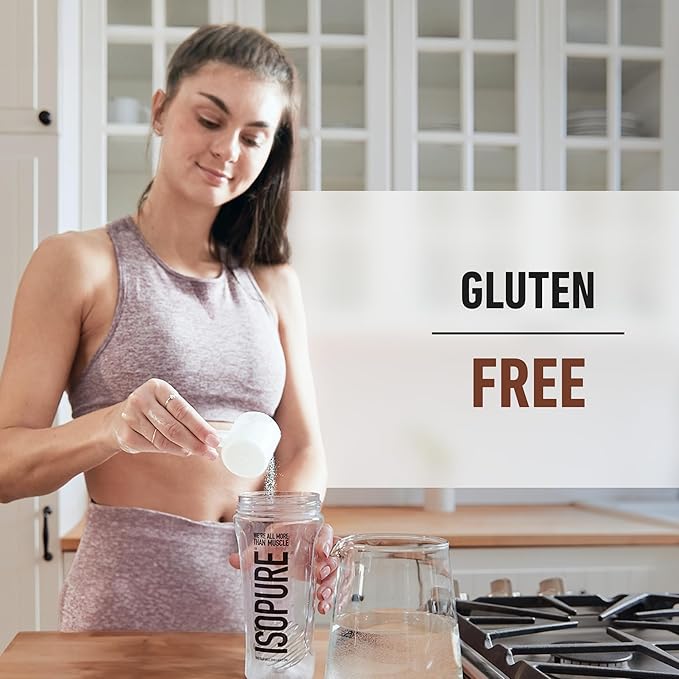 Isopure Low Carb 100% Pure Whey Isolate Protein Powder, Lactose Free, Gluten Free, With Vitamins, Dutch Chocolate, 25g Protein Per Serving, 1 Lb, 14 Servings (Packaging May Vary)