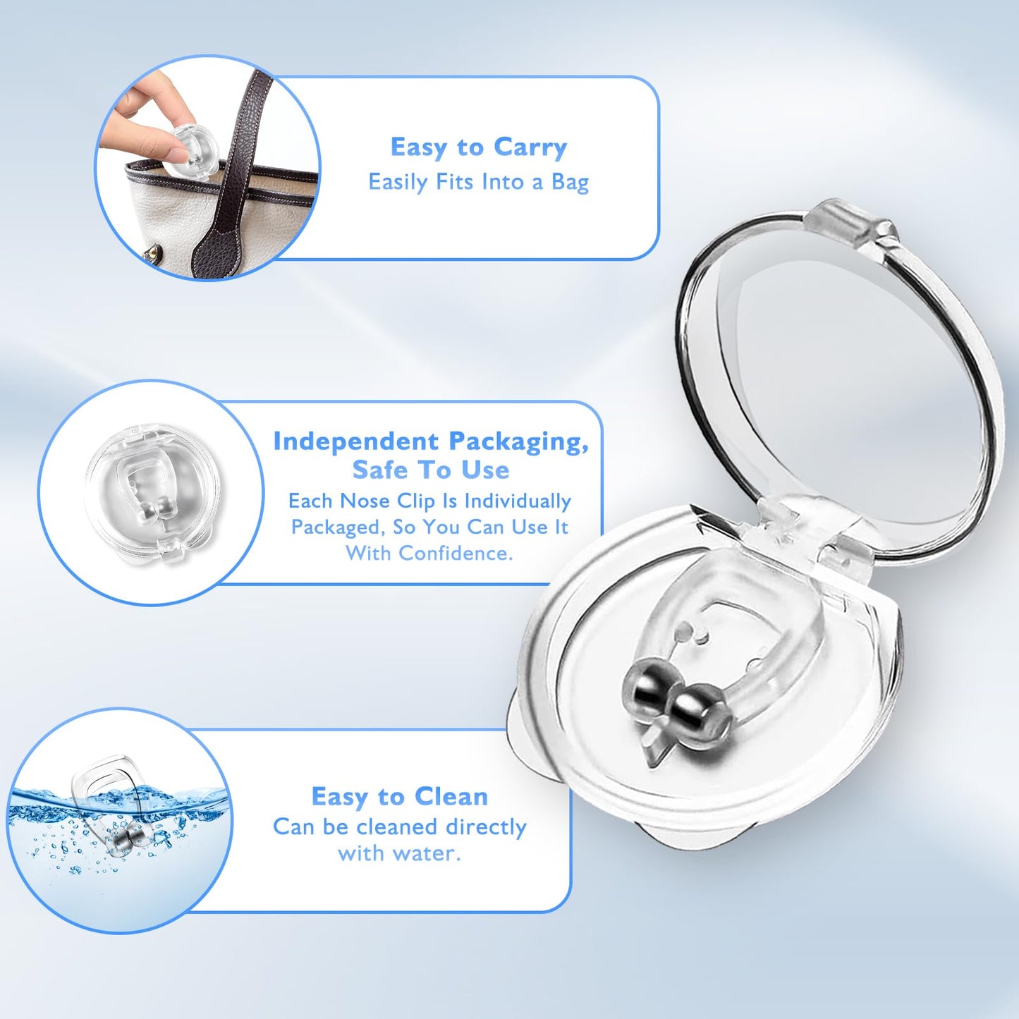 Anti Snoring Devices, Silicone Magnetic Anti Snoring Nose Clip
