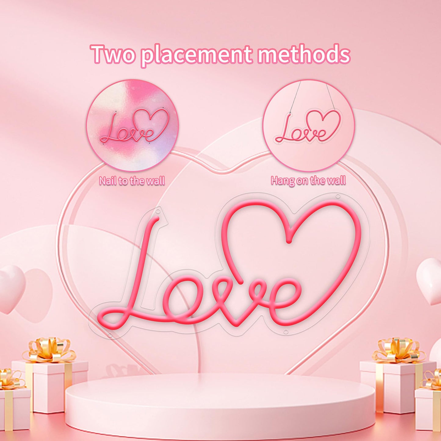 Love Neon Sign For Wall Decor  Dimmable Love Led Lights Signs Letters Signs For Wedding  Neon Light Room Decor For Party Birthday Gift Christmas Gift