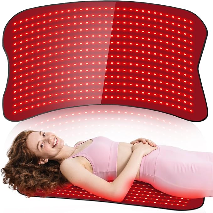 31.5''×24'' Red Light Therapy for Body, 41W 420LED Beads Wearable Red Infrared Light Therapy Wrap for Body, 660nm & 850nm,...
