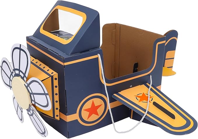 TOYANDONA Wearable Cardboard Airplane Toy Boy Outfit Dress Toddler Airplane Costume Cardboard Making Air Plane Interactive...