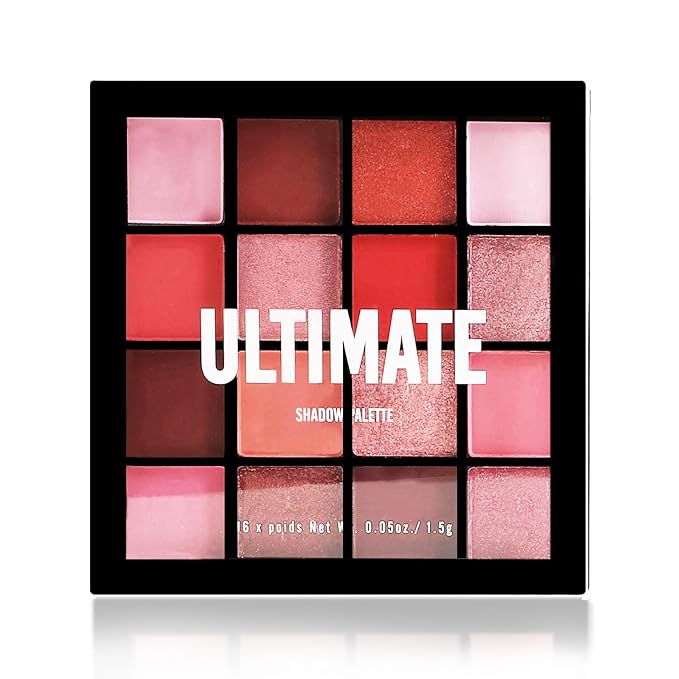 Boobeen Colorful Eyeshadow Palette Makeup-16 Colors, Matte and Glitter Eyeshadow, Bright Eyeshadow palettes, Blendable, Easy to Build Dramatic Glamour Looks (Peach)