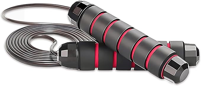 Jump Rope – Speed Jump Rope with Ball Bearings and Adjustable Cable – Jumping Cable for Men, Women, Kids – Ideal for Box, ...