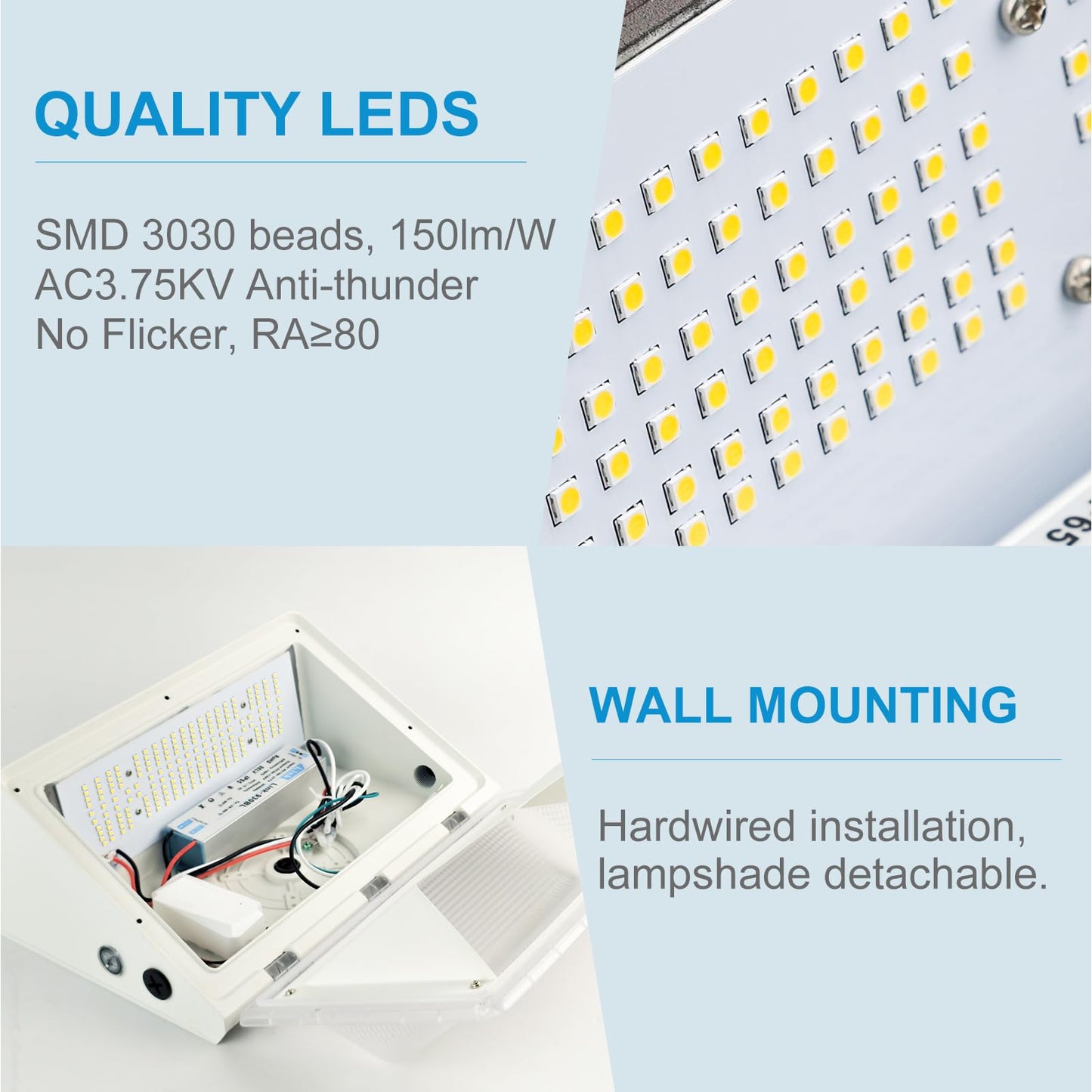 Lightdot 6Pack 200W Led Wall Pack Lights  100-277V Dusk To Dawn Photocell  30000Lm(150Lm/W) 5000K Ip65 Waterproof Outdoor Exterior Lighting  Energy Saving  Etl | 5-Year Warranty(Height:15~30Ft)