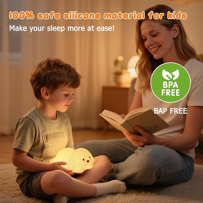 Tremdwoto Dog Night Light for Kids,Cute 7 Colorful Night Light Baby Girl Squishy Night Lights Lamp 1/3 Hour Timer Puppy Light Dimmable Nursery Nightlight，Kawaii Bedroom Decor,Gift for Boys and Girls