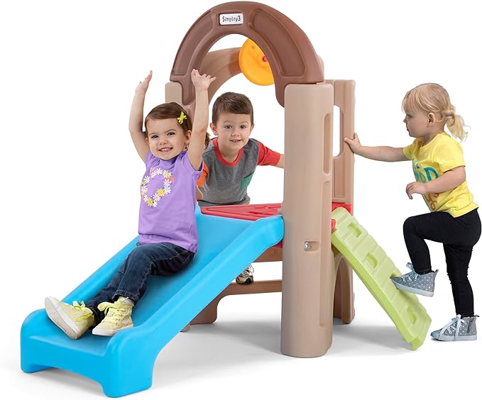 Simplay3 Young Explorers Activity Climber - Indoor or Outdoor Climber and Activity Playset for Toddlers and Kids, Made in USA