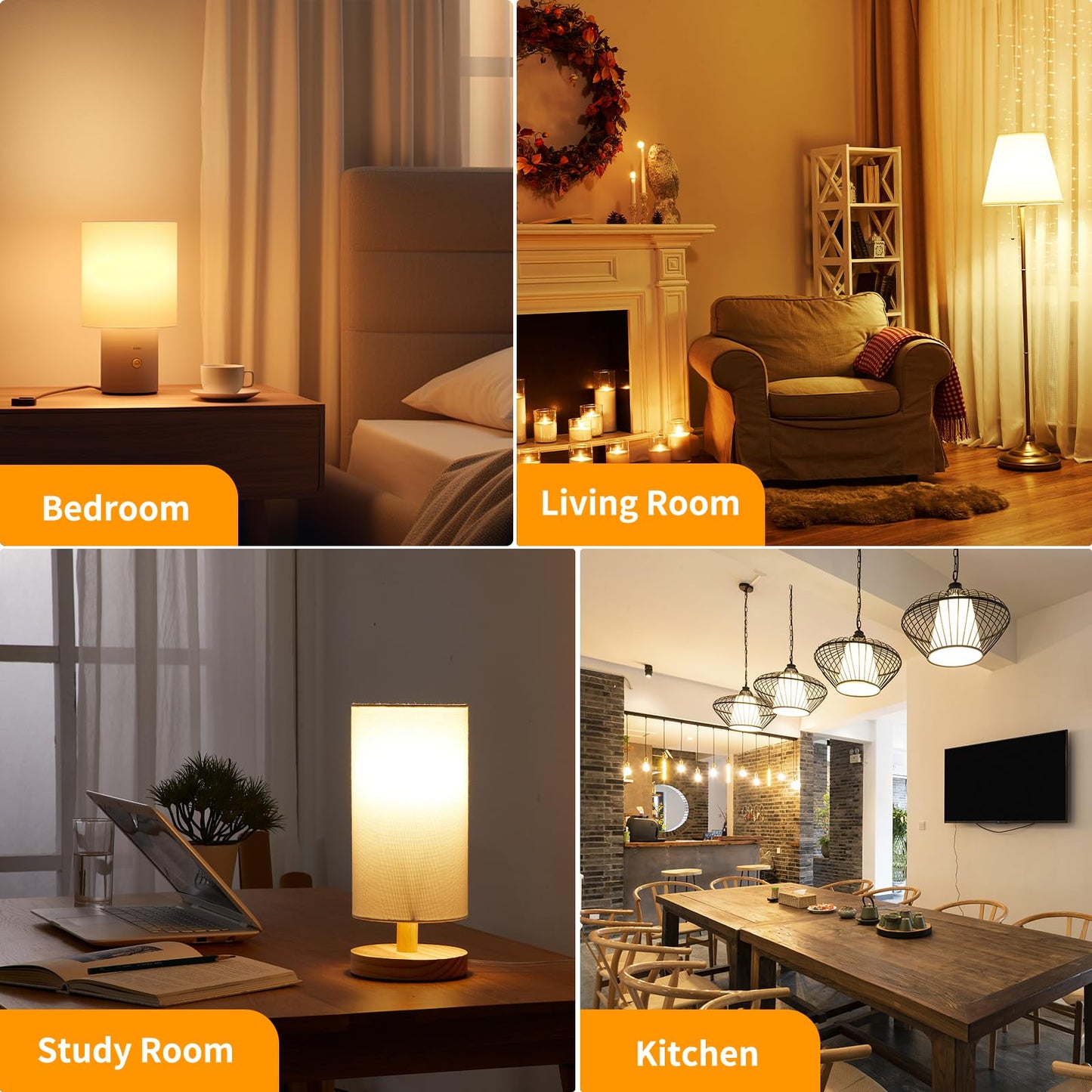 Novapollo A19 Led Light Bulbs  Dimmable100 Watt Equivalent Led Bulbs  14W 1600Lm 2700K Soft White Lightbulb  E26 Standard Base  Cri80+  6 Pack