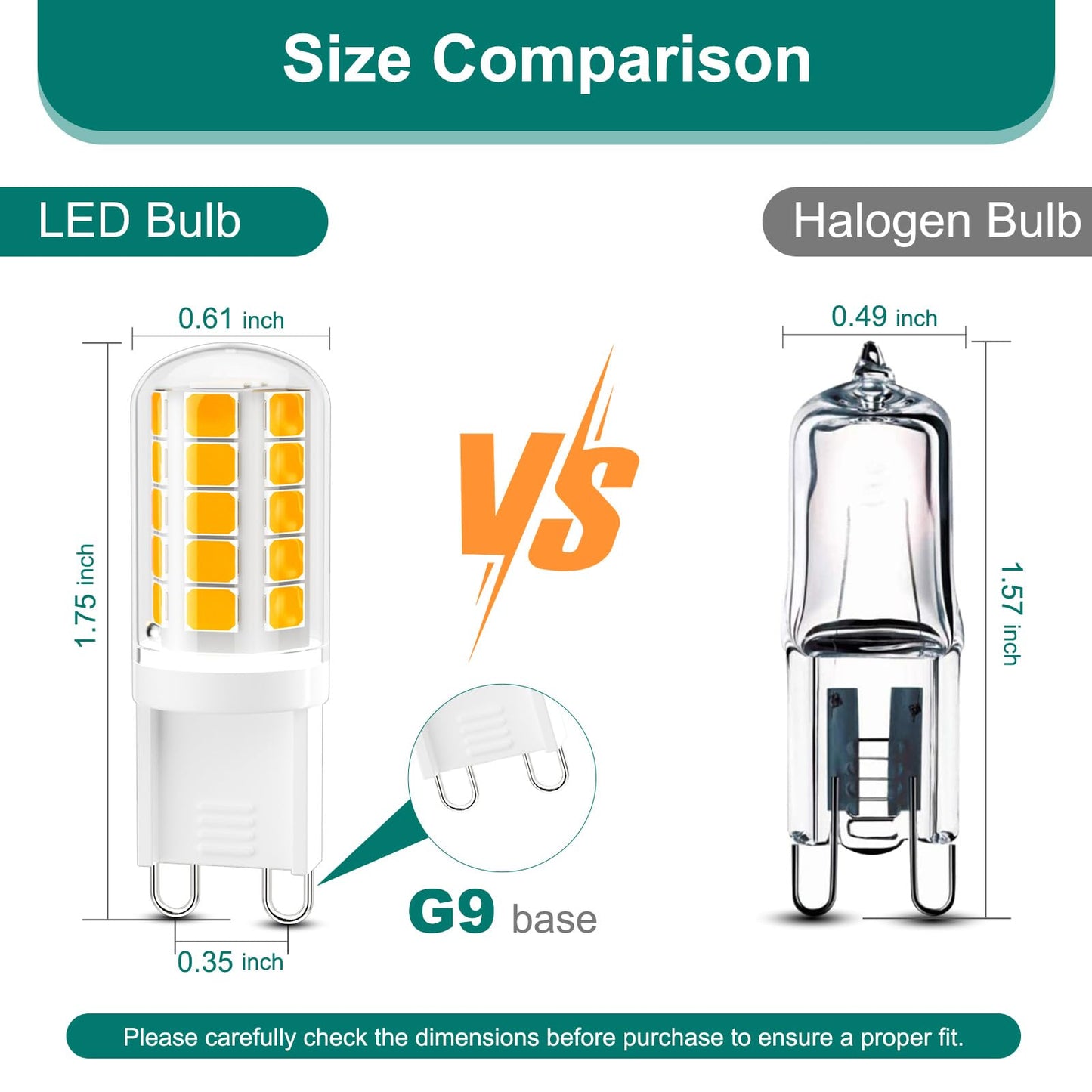 Dicuno G9 Led Bulb  2700K Soft Warm White  G9 Led Light Bulbs 4W  Equivalent To 40W Halogen Replacement  Non-Dimmable  400 Lm  T4 Bi-Pin Base Replacement For Chandelier Light  Home Lighting  10 Pack