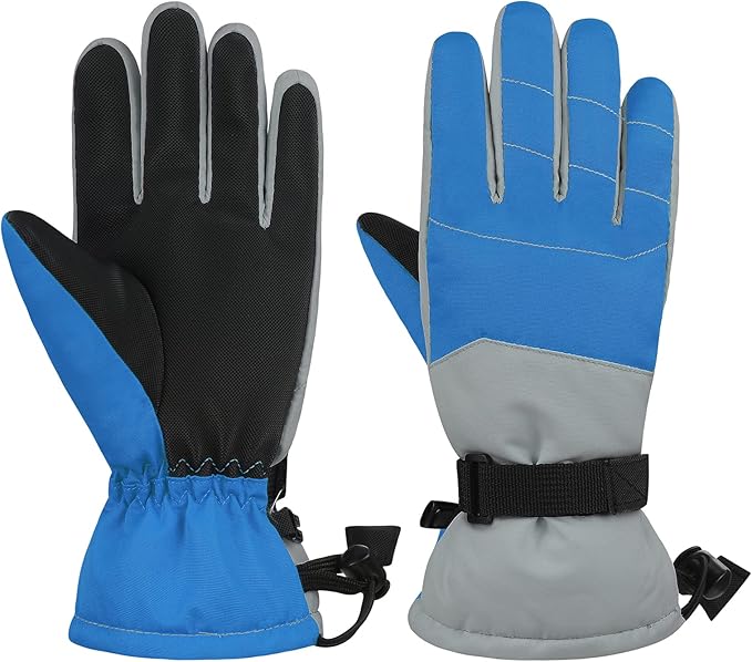American Trends Kids Waterproof Winter Gloves Warm Snow Gloves Boys Girls Ski Gloves Toddler Mittens Windproof