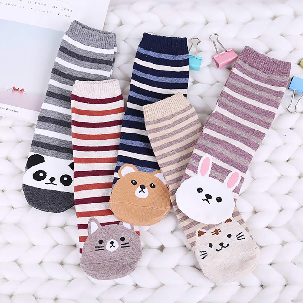 Womens Funny Socks Cozy Cute Printed Patterned Fun Sock Novelty Cat Dog Socks for Women, Cute