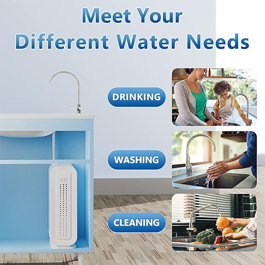 DF1 Ultra-Filtration Water Filter System Replacement Filter, 0.01μm, 2000 GPD, 4-Stage, Polypropylene, NSF Certified, 11 inches, 1 Piece