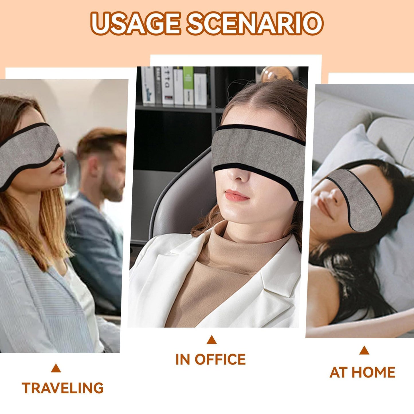Agatige Sleep Ear Muffs, Soundproof Sleep Earmuff Headband Sleeping Noise Cancelling Ear Wrap Muffs Winter Women Sleep Mask for Men Women (1, Grey)