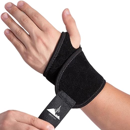 Imentha 2 Pack Wrist Braces - Wrist Wraps for Carpal Tunnel, Arthritis, and Tendinitis Pain Relief - Fits Both Right and L...