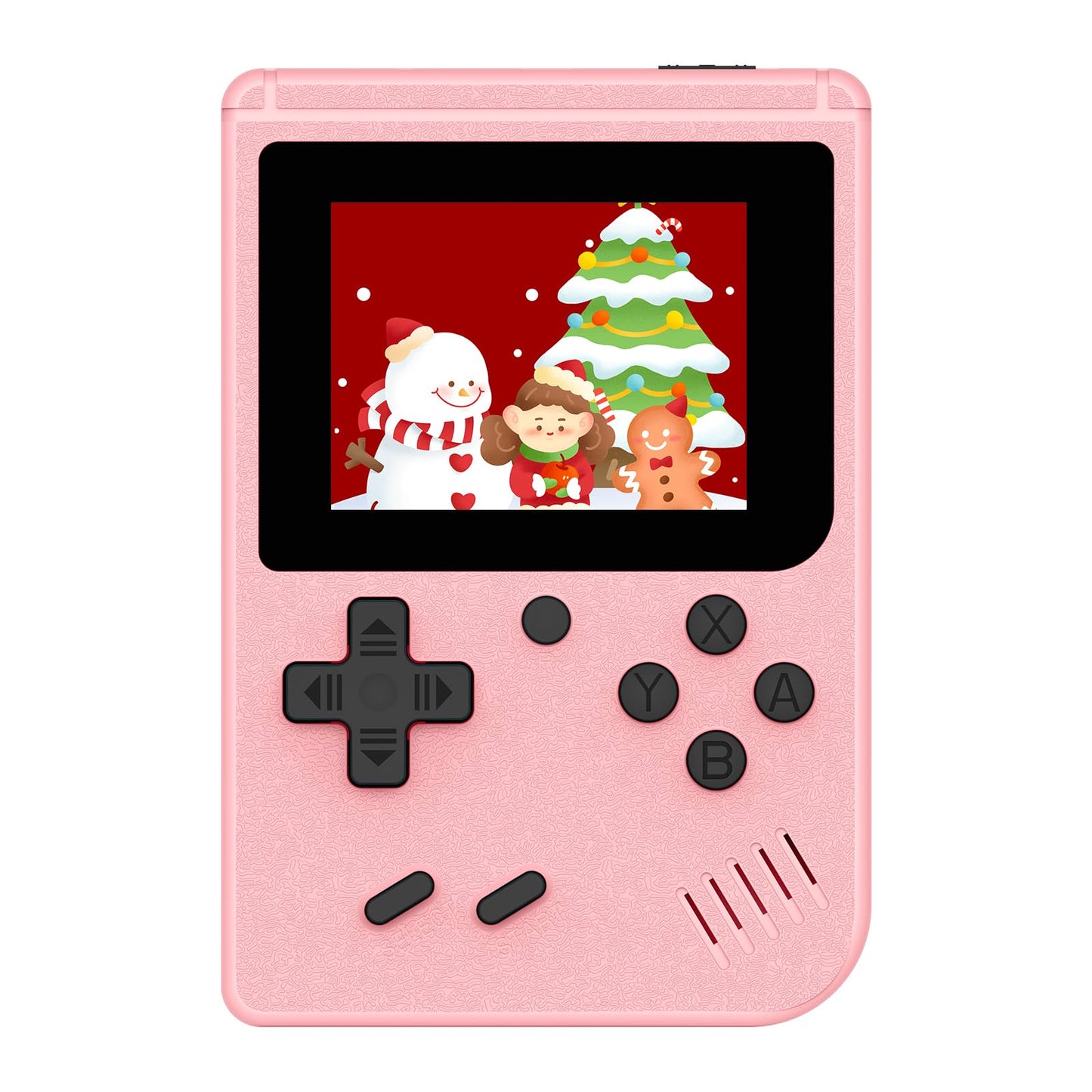 Mini Handheld Game Console for Kids, Preloaded 400 Retro Video Games, Portable Video Gaming Player with 3.0" IPS Screen and Rechargeable Battery (Pink)
