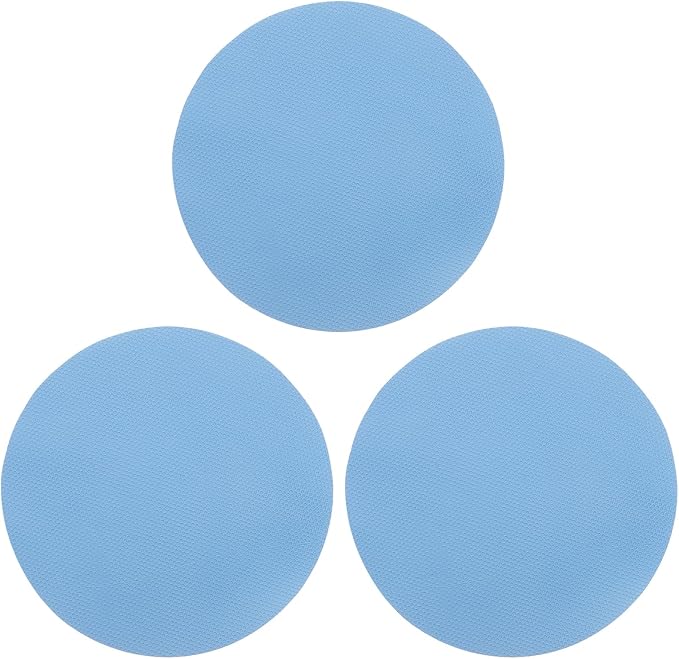 uxcell 3Pcs Rubber Jar Opener Grippers Pads, Multi-function Heat-insulated Non-Slip Grippers Pads for Jars, Kitchen Tool for Easy Opening (Blue, Circle)