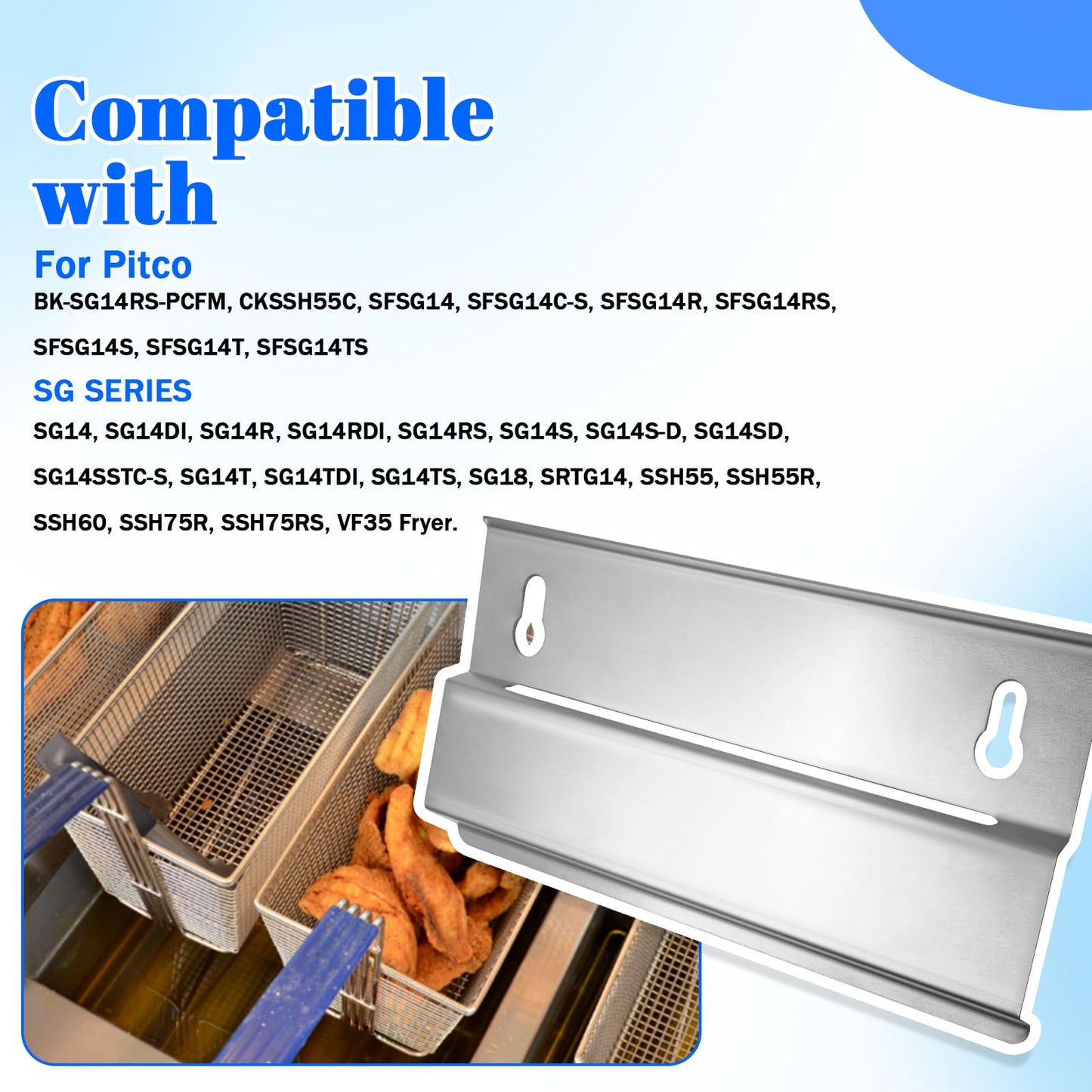 A1105402 Basket Hanger for Pitco Fryer - Fits SG14, SGSEBNB-14, SSH55, SSH75RS Series Gas Fryers