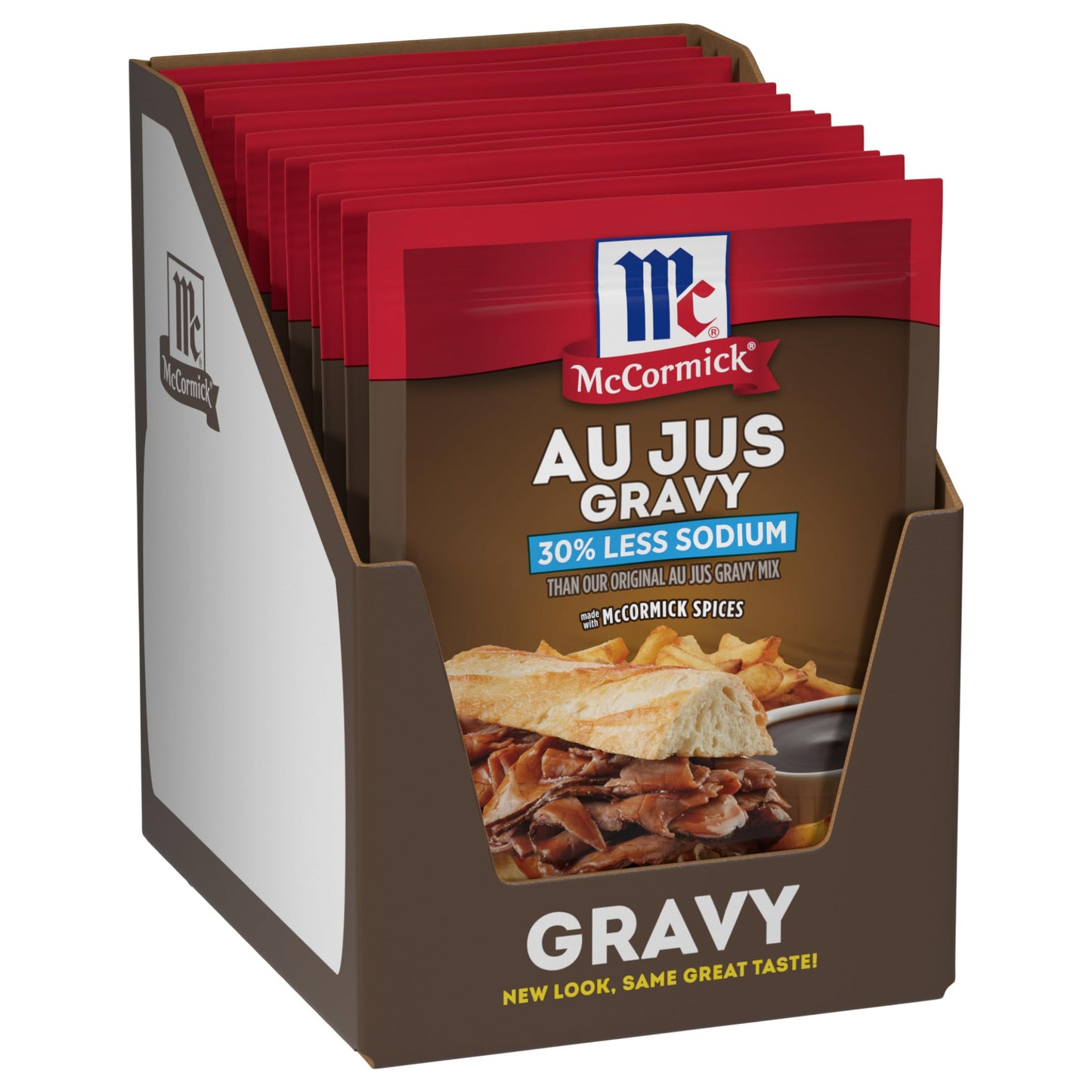 McCormick 30% Less Sodium Au Jus Gravy Mix  1 oz (Pack of 12)