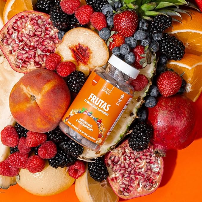 Santo Remedio Frutas, 22 Whole Fruit Dietary Supplement, Antioxidants and Phytonutrients, 90 Capsules, 30 Day Serving
