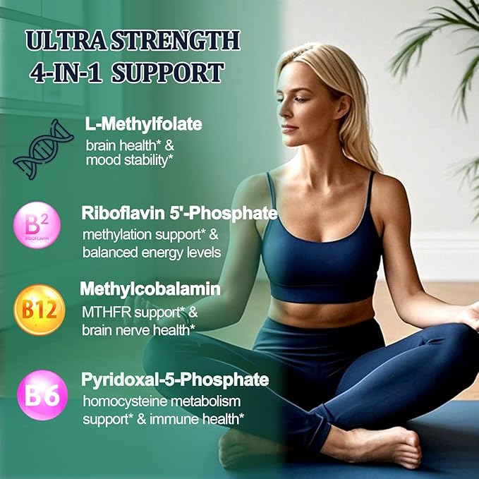 Methylfolate Supplement Liquid Drops and Myo D-Chiro Inositol Supplment Bundle