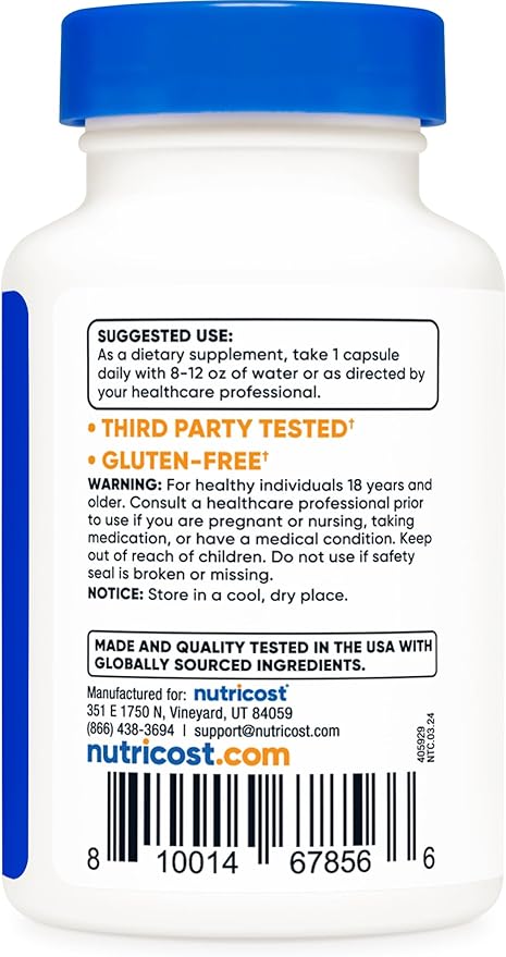 Nutricost Fisetin Capsules 100mg, 60 Capsules - Natural Polyphenol Antioxidant - Non-GMO, Gluten Free, and Vegan Friendly Supplement