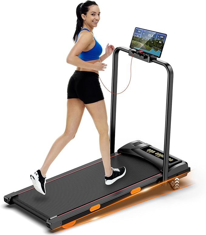 Fasion Trek Run Incline Walking Pad Treadmill for Home Small,2.5 HP Quiet Under Desk Treadmill with 300lbs Capacity,