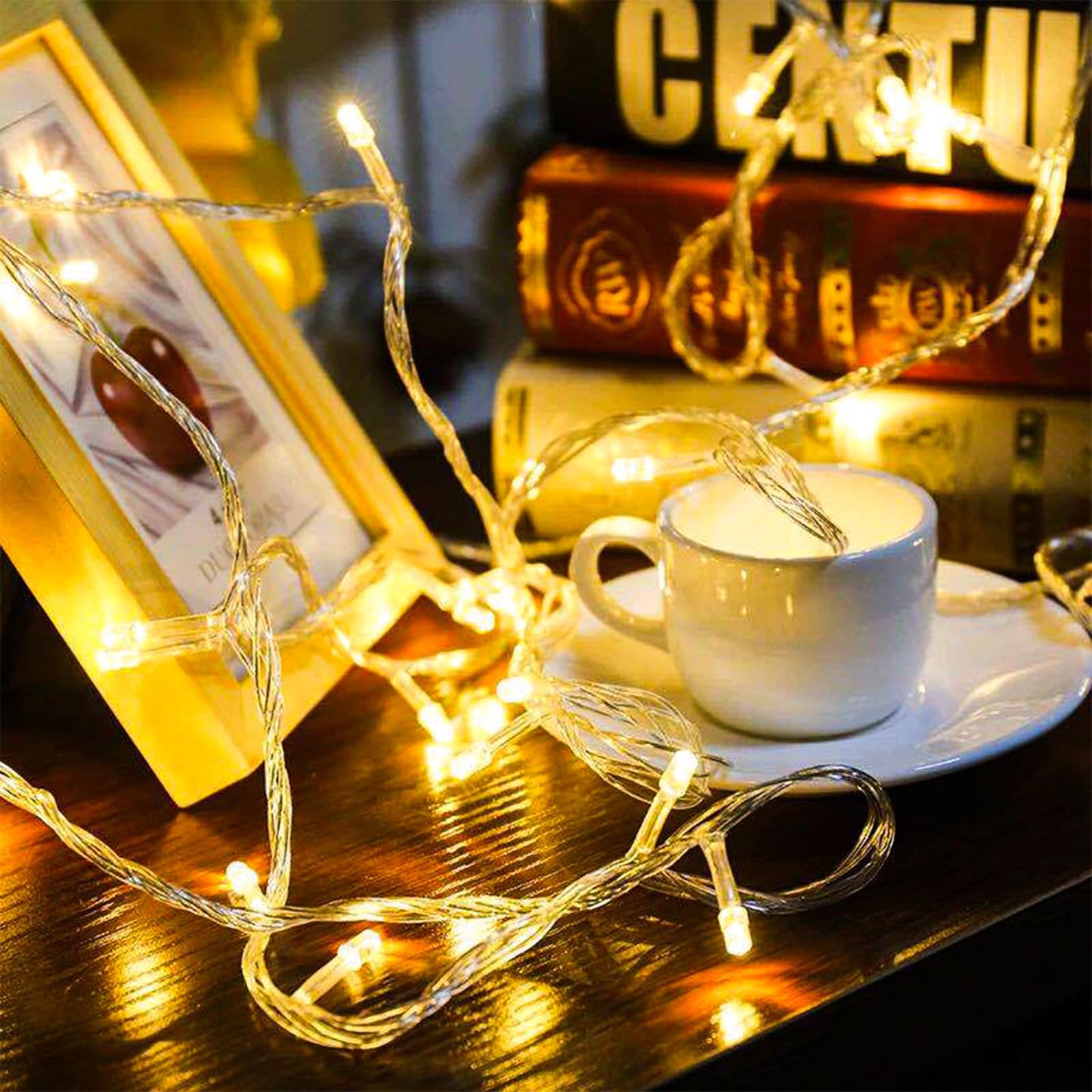 Jacuxlss 33Ft 100 Led Plug In Connectable Fairy String Lights  8 Mode Decorative Lights For Home  Bed Room  Classroom Wall Ceiling Tree Hanging Indoor Outdoor Easter Christmas Decor  Warm White