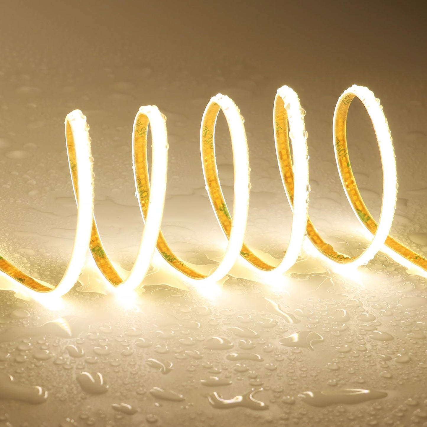 Topai 24V Thin 5Mm Cob Led Strip Waterproof 4000K Natural White 16.4Ft Bright 4000Lm Cri>90 Uniform Dotless 400Leds/M Self Adhesive Flexible Cuttable For Diy  Bedroom  Under Cabinet Lighting
