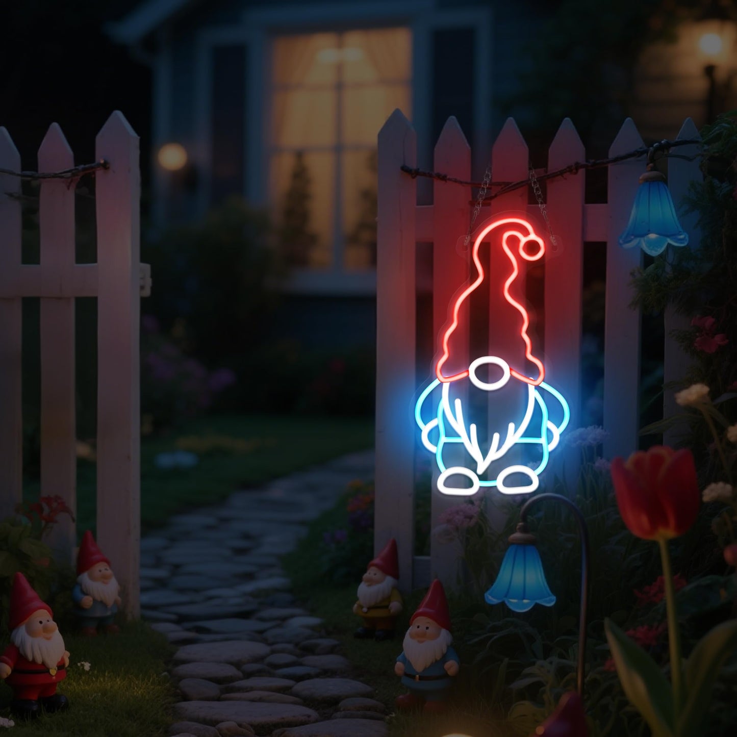 nite Gnome Neon Sign  Led Neon Lights For Room Wall Table Decor Art  Home Party Birthday Holiday Gift For Kids Teens mature-themeds
