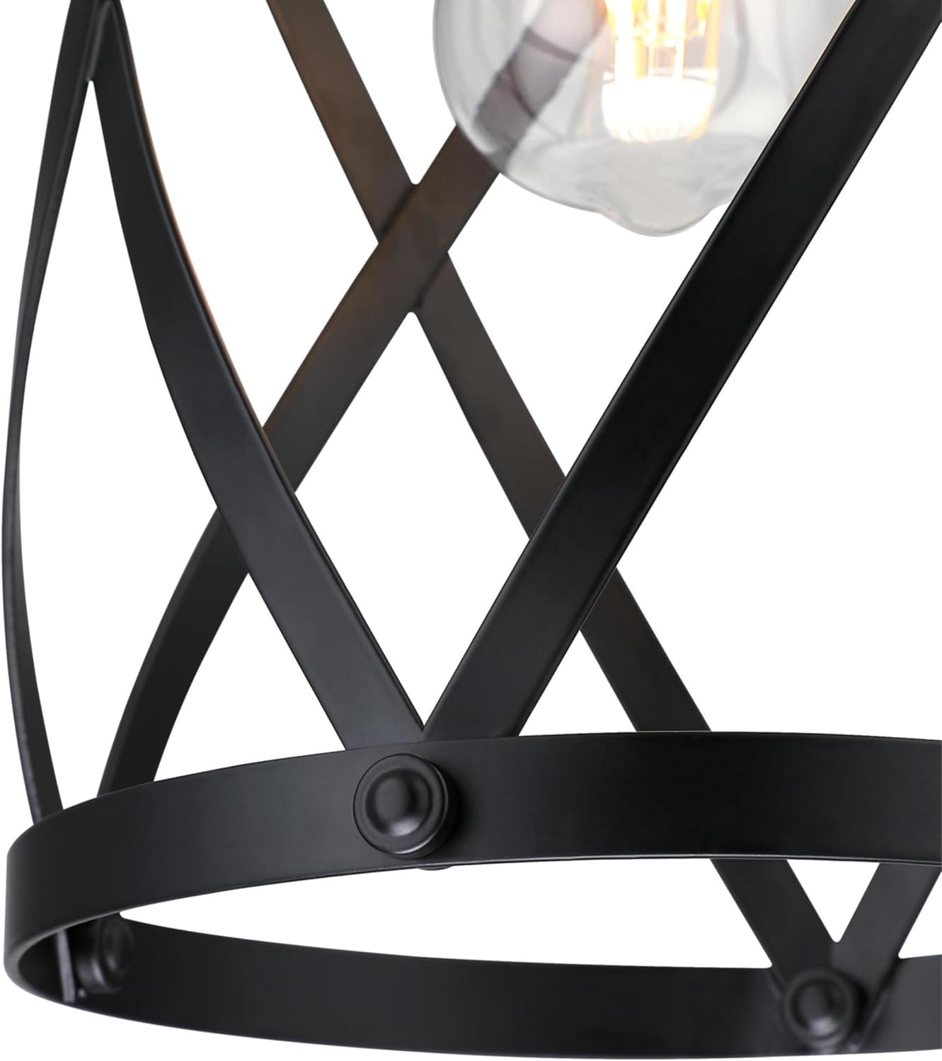 Westinghouse 6132500 Isadora Traditional One Light Indoor Mini Pendant, Matte Black Finish