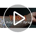 YOSCA Body Glitter Spray, 150ML Holographic Glitter Hairspray, Shiny Glitter Spray for Hair Body Clothes, Quick-Drying and...
