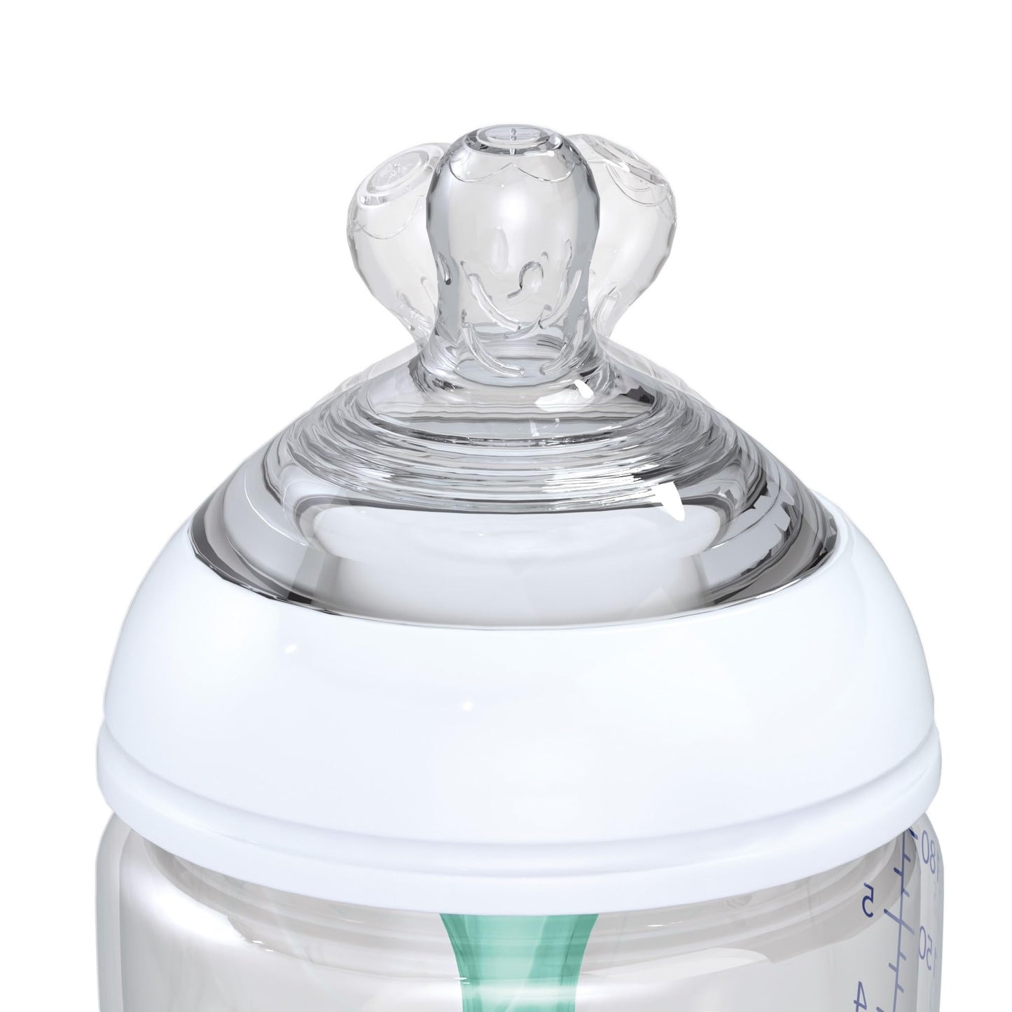Dr. Talbot's Anti-Colic Bottles with Soft Flex Pacifier - 6 oz - (4-Pack) Baby Bottles for Newborn Babies 0+ Months - Self Sterilizing Bottles with Slow Flow Soft Flex Nipple and Venting System