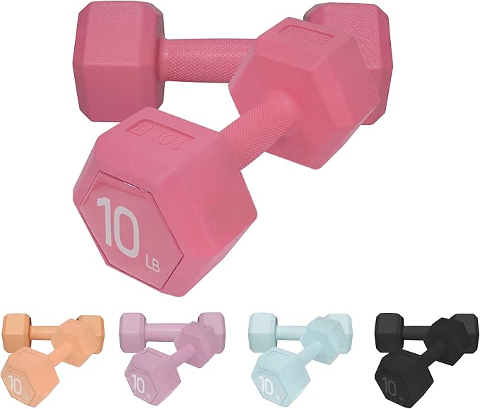 ZTTENLLY Dumbbell Hand Weight Sets 5/10/15/20/25/36lbs - 5 Colors Options - Exercise & Fitness Free Weights for Women & Me...
