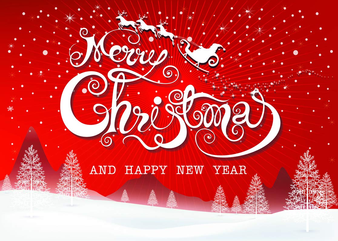 Lywygg 7X5Ft Merry Christmas Backdrops For Photography Snowflake Microfiber Photo Background Red Photo Happy New Year Booth Back