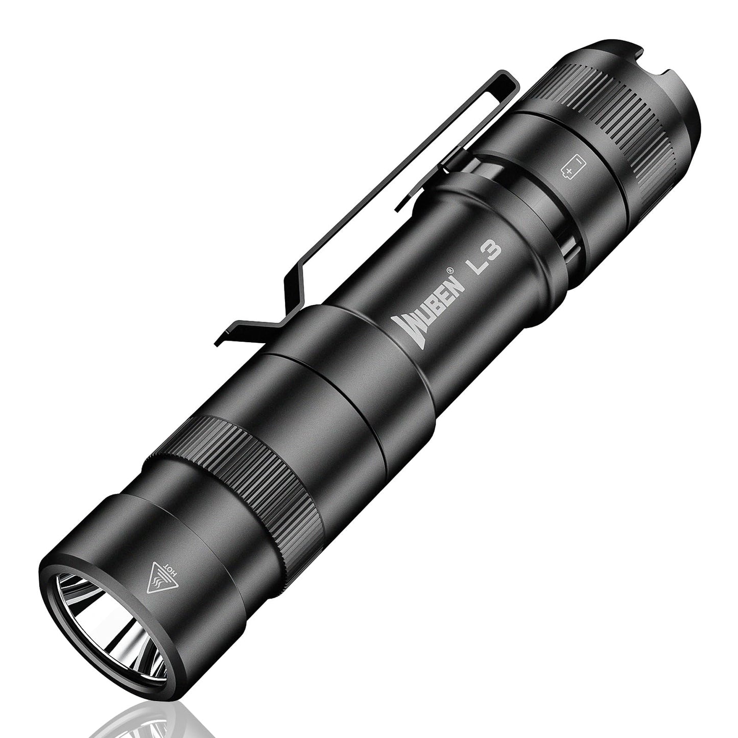 WUBEN L3 Flashlights High Lumens, 3000 Lumens Flash Light Bright Flashlight Rechargeable, Dual-Way USB C Charging 6 Mode, IP68 H