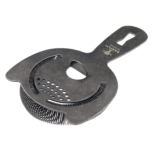 Barfly Heavy-Duty Spring Bar Strainer, Vintage Black