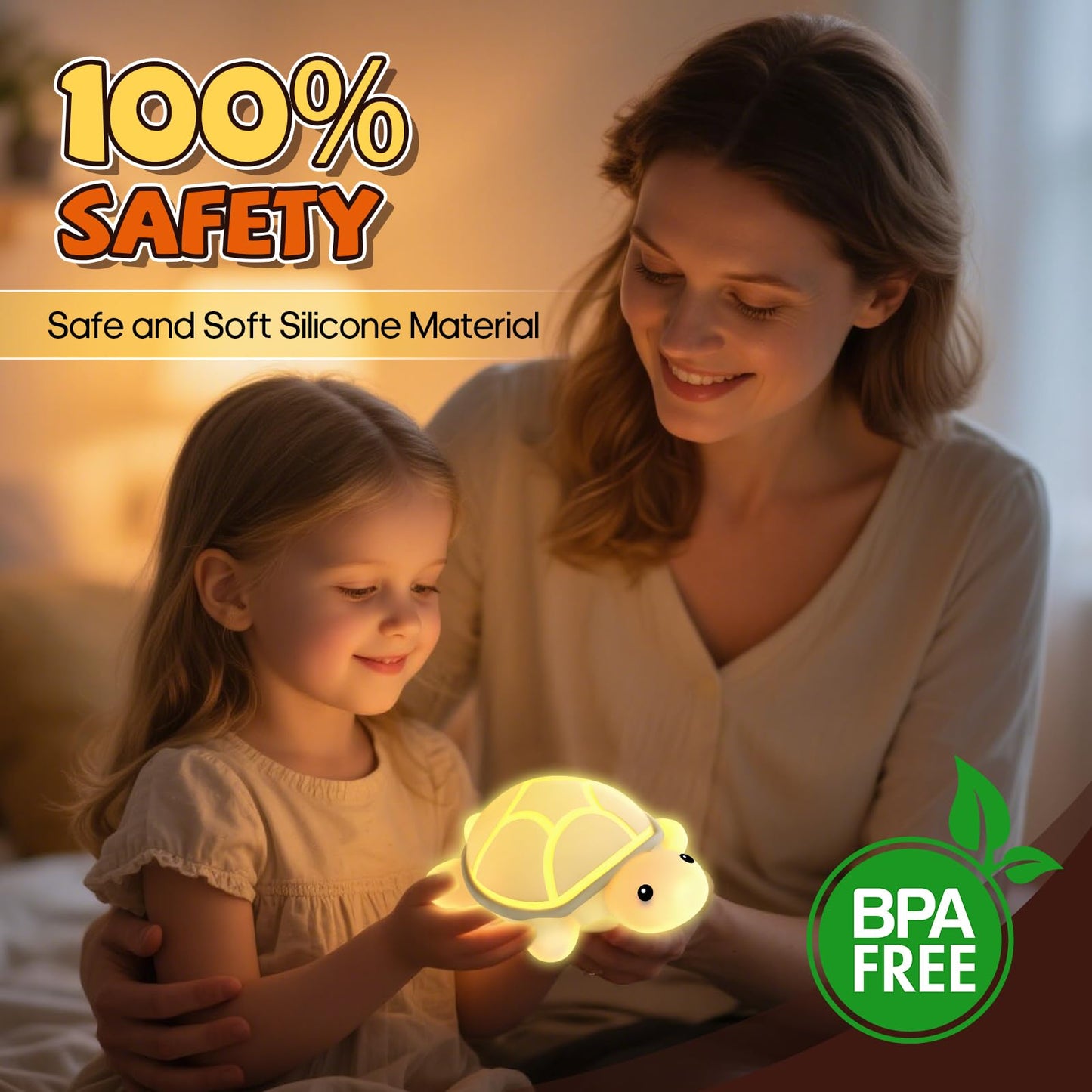 Turtle Night Light For Kids  7 Color Changing & Touch Control  Rechargeable Usb Silicone Squishy Led Lamp For Breastfeeding  Baby Toddler Sleep  Nursery Kids Bedside  Ideal Gift For Boys Girls