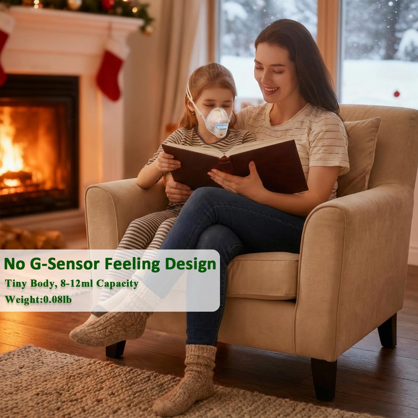Nebulizer, Nebulizer for Adults, Portable Nebulizer for Lying Down Nebulization, Rechargeable Nebulizer for Respiratory Problem, Nebulizer for Timely Relief at Home