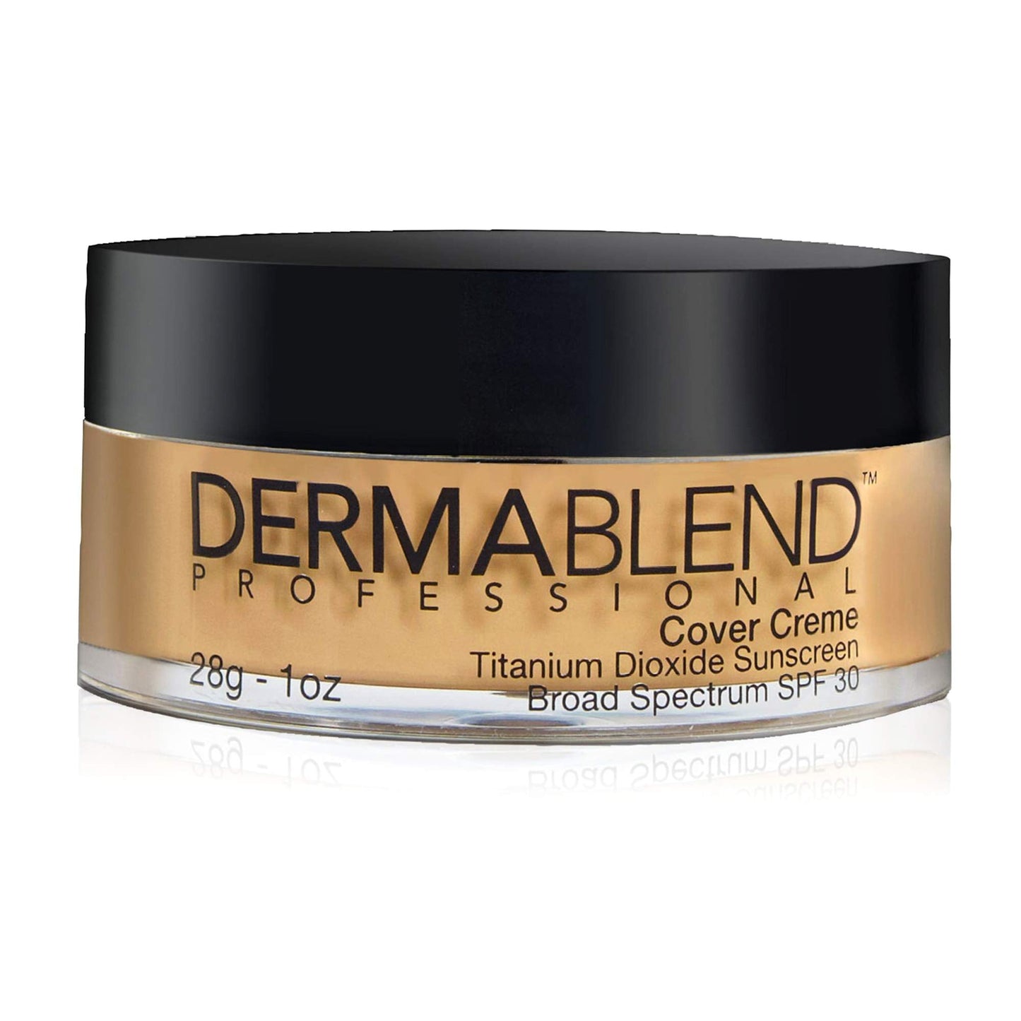 Dermablend Cover Creme High Coverage Foundation with SPF 30, 40W Caramel Beige, 1 Oz.